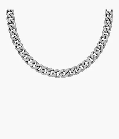 Fossil Kette Harlow Linear Texture Chain Edelstahl
