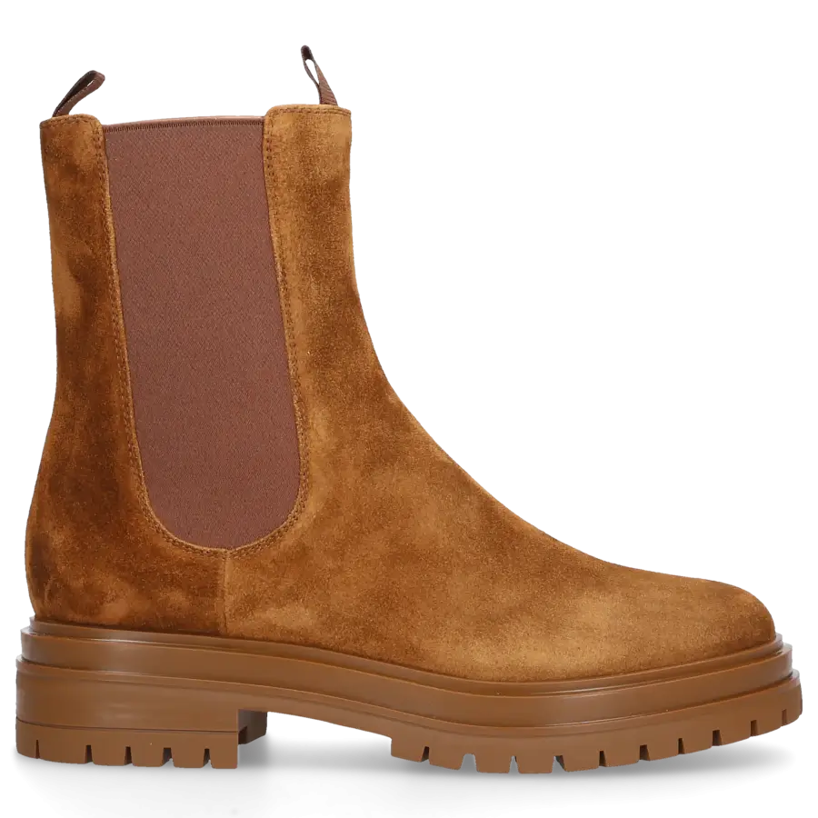 Gianvito Rossi - Chelsea Boots CHESTER Veloursleder - beige