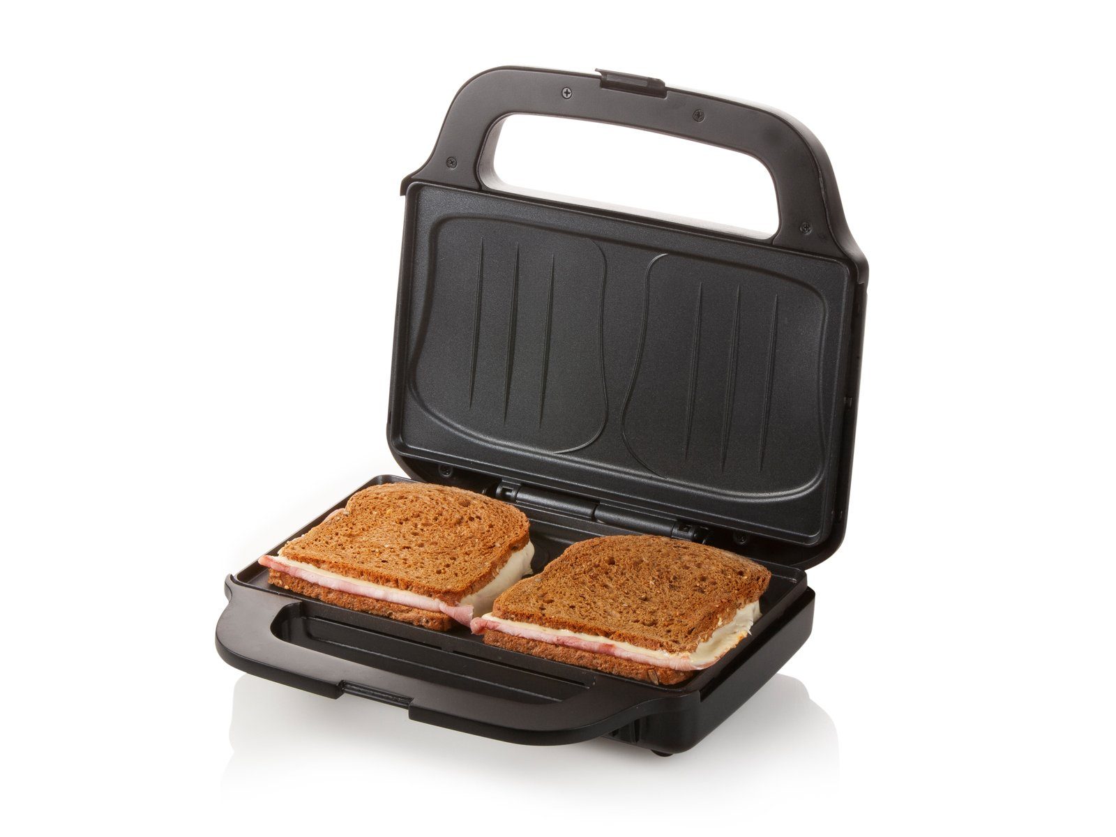 Domo Sandwichmaker, 900 W, 2er Toaster XXL Snack Panini-Maker & Gabel extra tief große Toasties