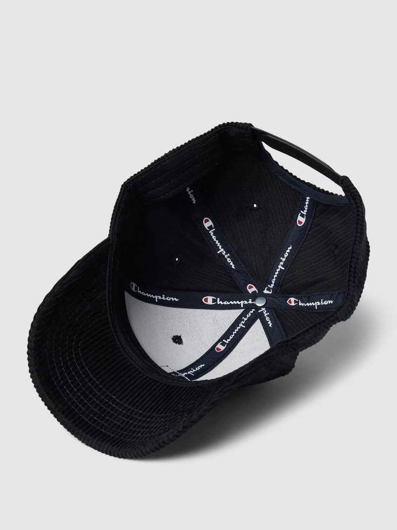 Basecap in Cord-Optik in schwarz