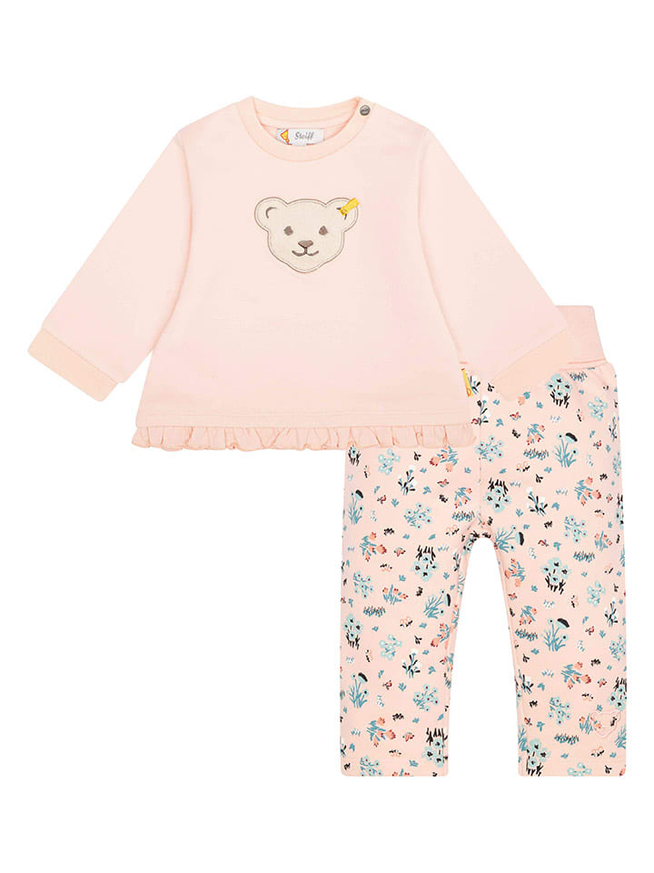 Steiff 2tlg. Outfit in Rosa günstig kaufen