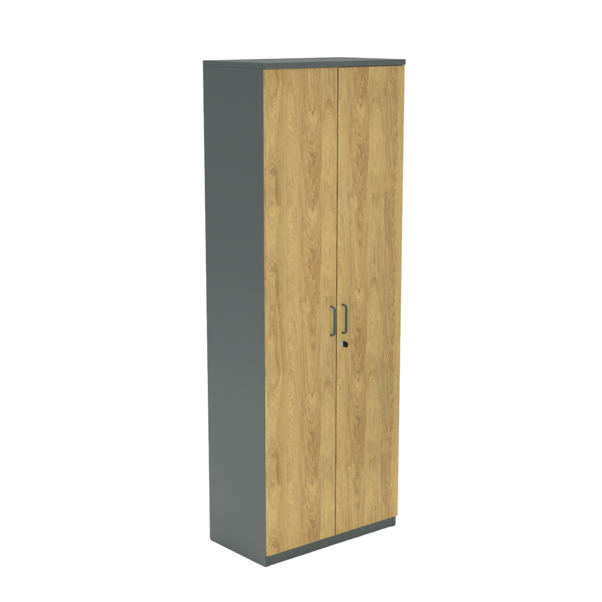 Flügelschrank E10 Natural Hickory Grau
