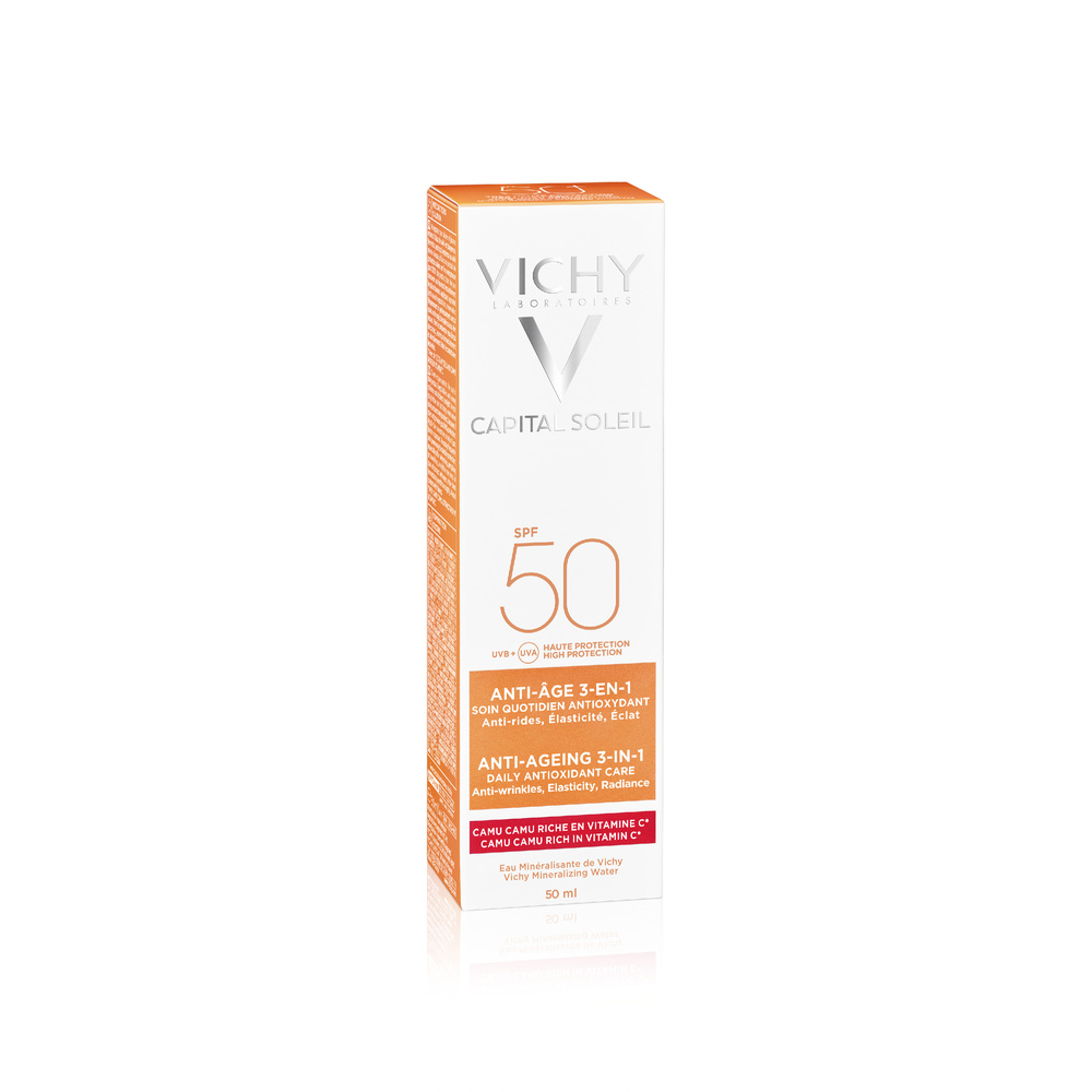 Vichy Idéal Soleil Anti-âge 3-en-1 SPF50