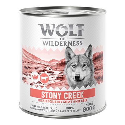 Wolf of Wilderness Adult 6 x 800 g - Mit viel frischem Geflügel