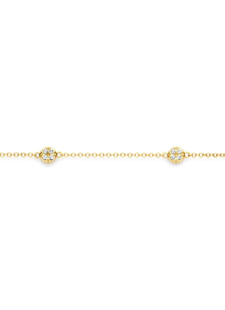 Bracciale Blush in oro giallo 14 carati con zirconi cubici 2213YZI