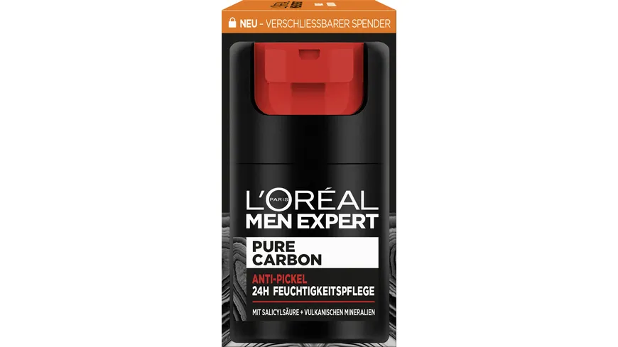 L'Oréal Men Expert Pure Carbon Anti-Akne Feuchtigkeitscreme Gesicht 50 ml