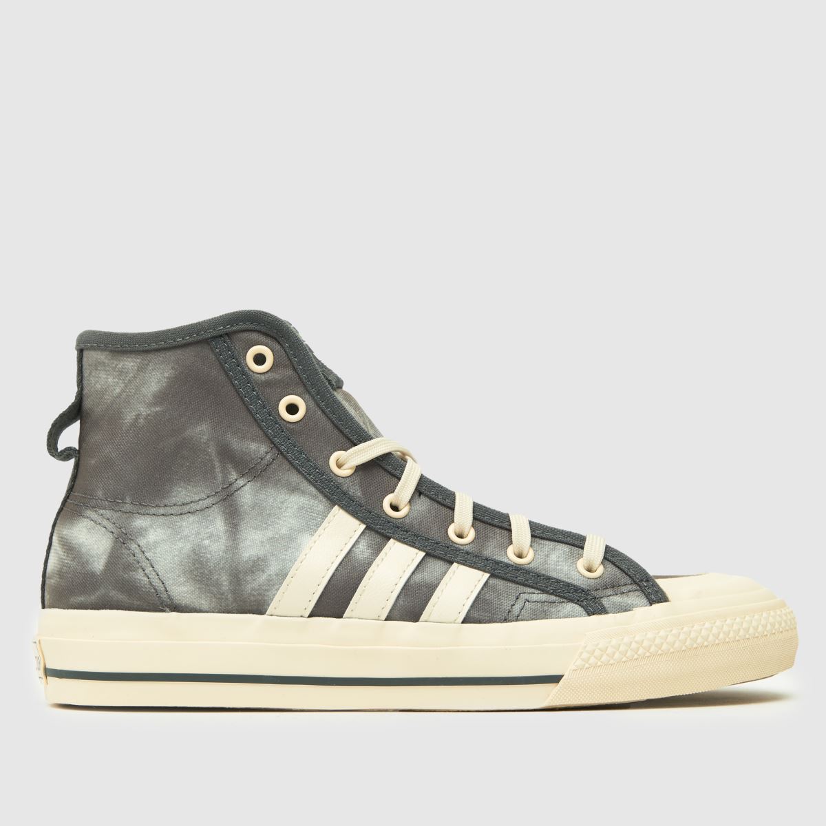 adidas ljusgrå Nizza Hi Youth-träningsskor