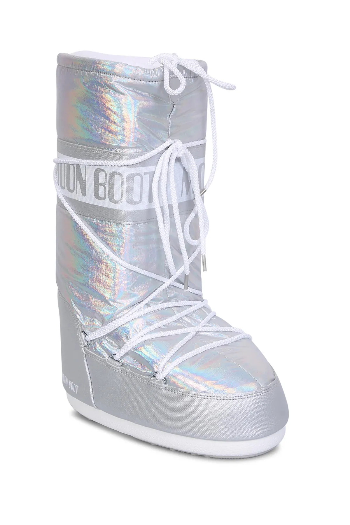 MOON BOOT  Silberne Stiefel & Booties für Damen/Mädchen