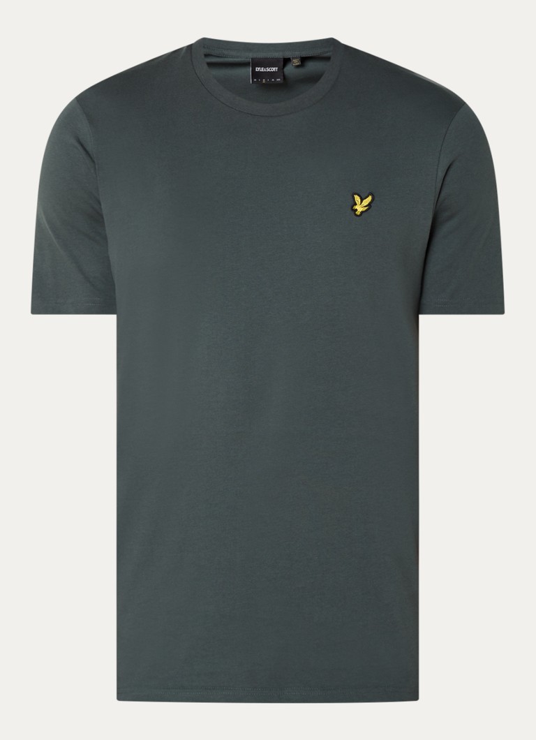 Tricou Lyle & Scott cu logo brodat