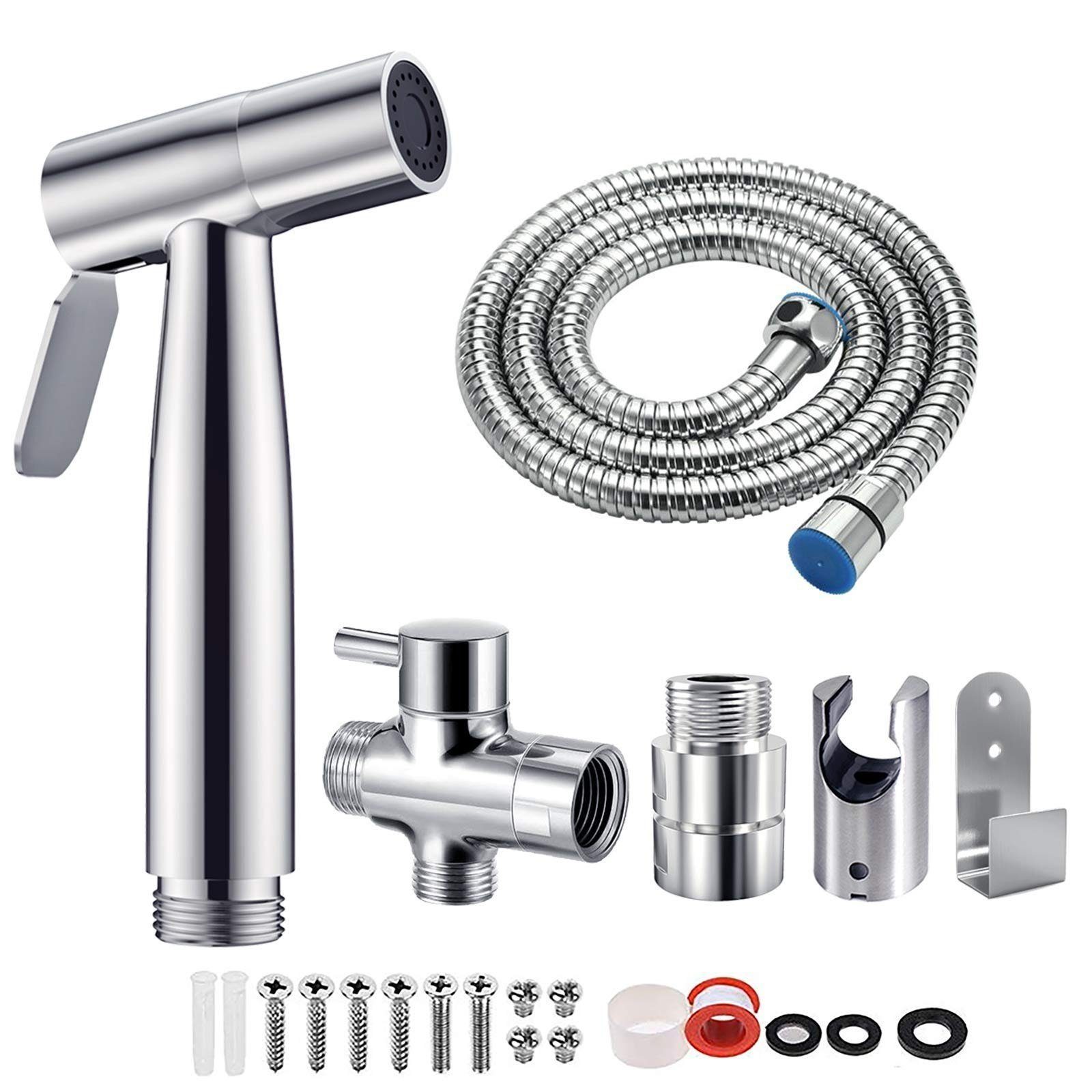 Haiaveng Seitenbrause Bidet Edelstahl-Bidet-Duschkopf und Armaturen