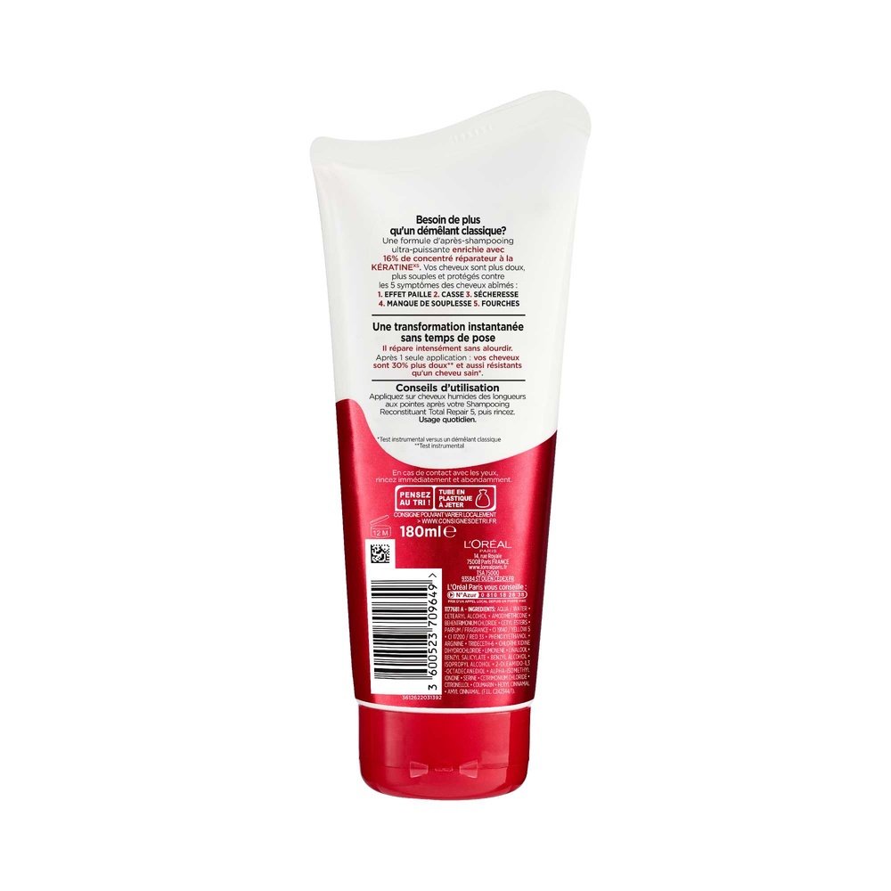 L'Oréal Paris Elseve Rapid Restore Total Repair 5 Après-Shampoing intensif rapid restore total repair 5 cheveux abîmés