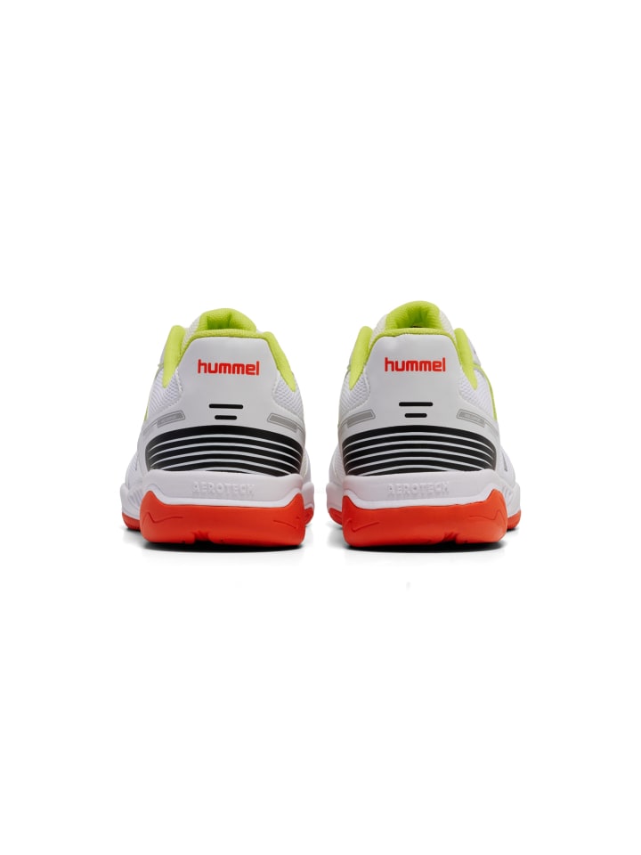Hummel Hummel Hallenschuh Court Control Erwachsene in BRIGHT WHITE/TANGERINE TANGO günstig kaufen