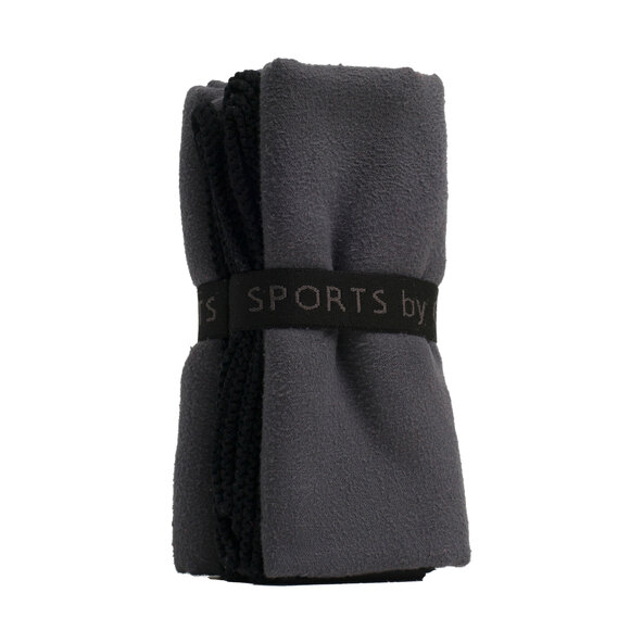 Sporthandtuch, 2er Set, 70 x 140 cm, anthrazit