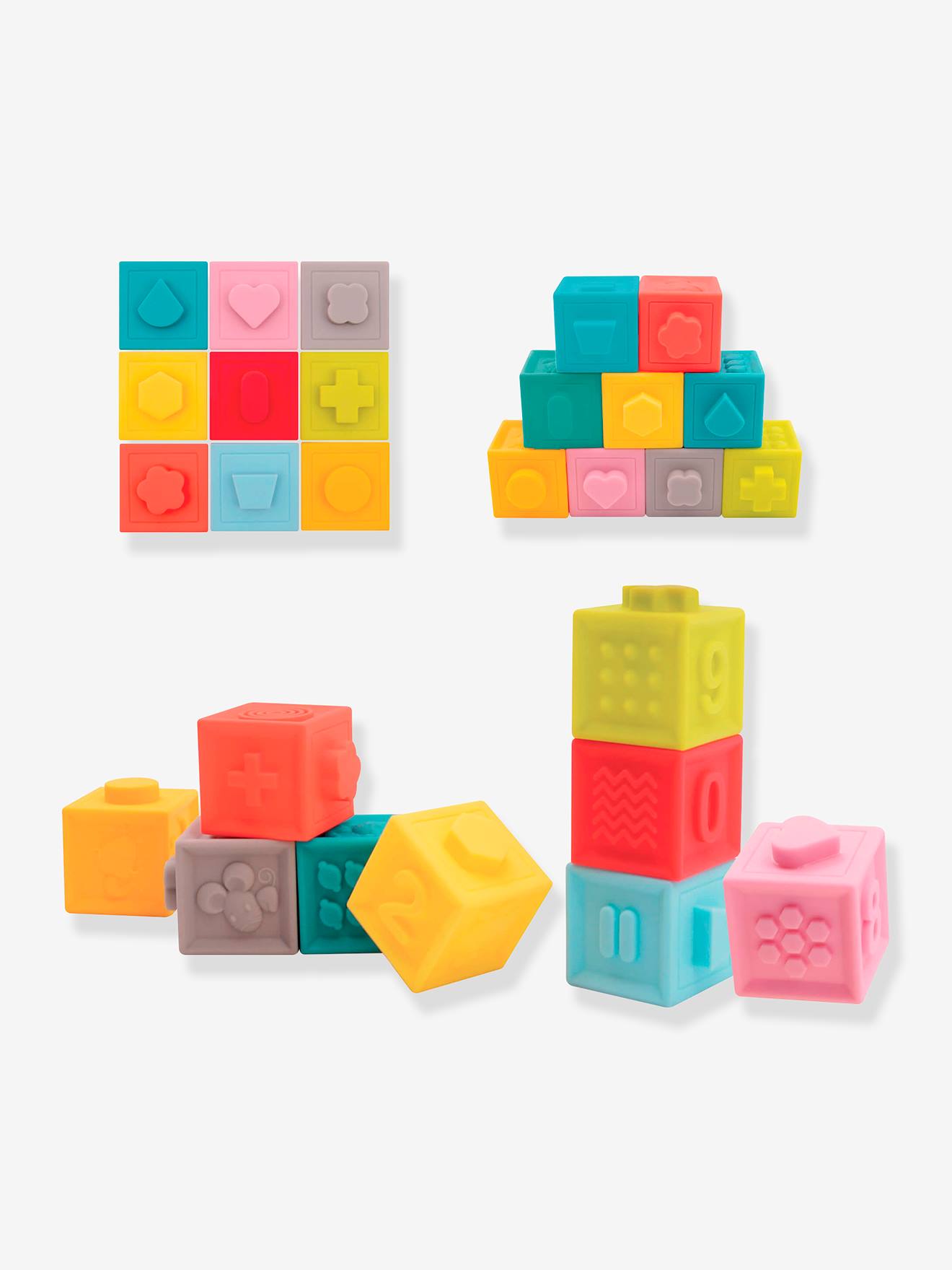 Ludi Baby Stapelturm LUDI, 9 Würfel - mehrfarbig