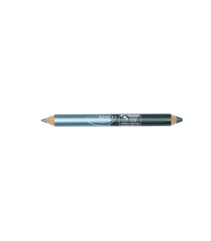PUROBIO-CRAYON DUO DAY ET NIGHT-Crayon yeux turquoise/bleu émeraude