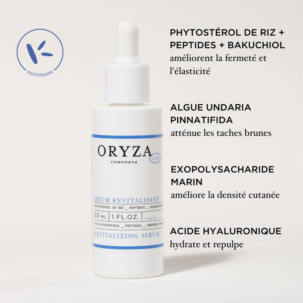 oryza lab Sérum revitalisant Sérum régénérant anti-âge