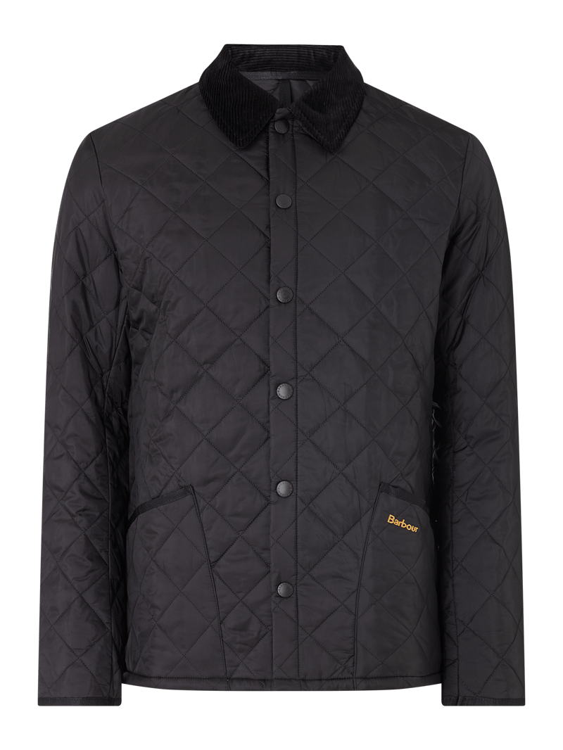 Steppjacke mit Wattierung in schwarz