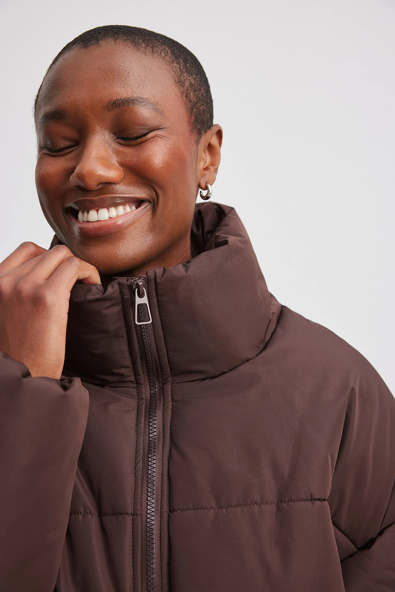 Oversized wattierte Jacke