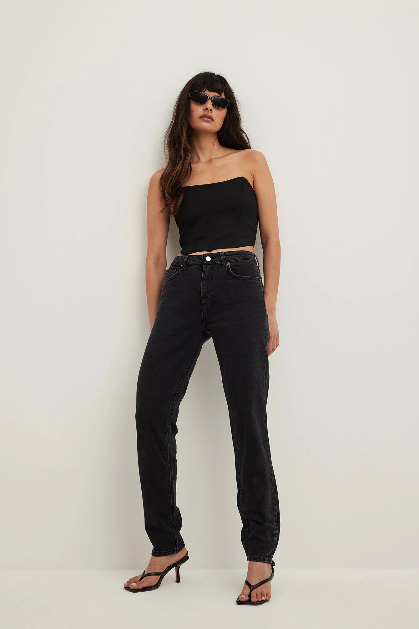 Schlanke Jeans mit mittlerer Taille