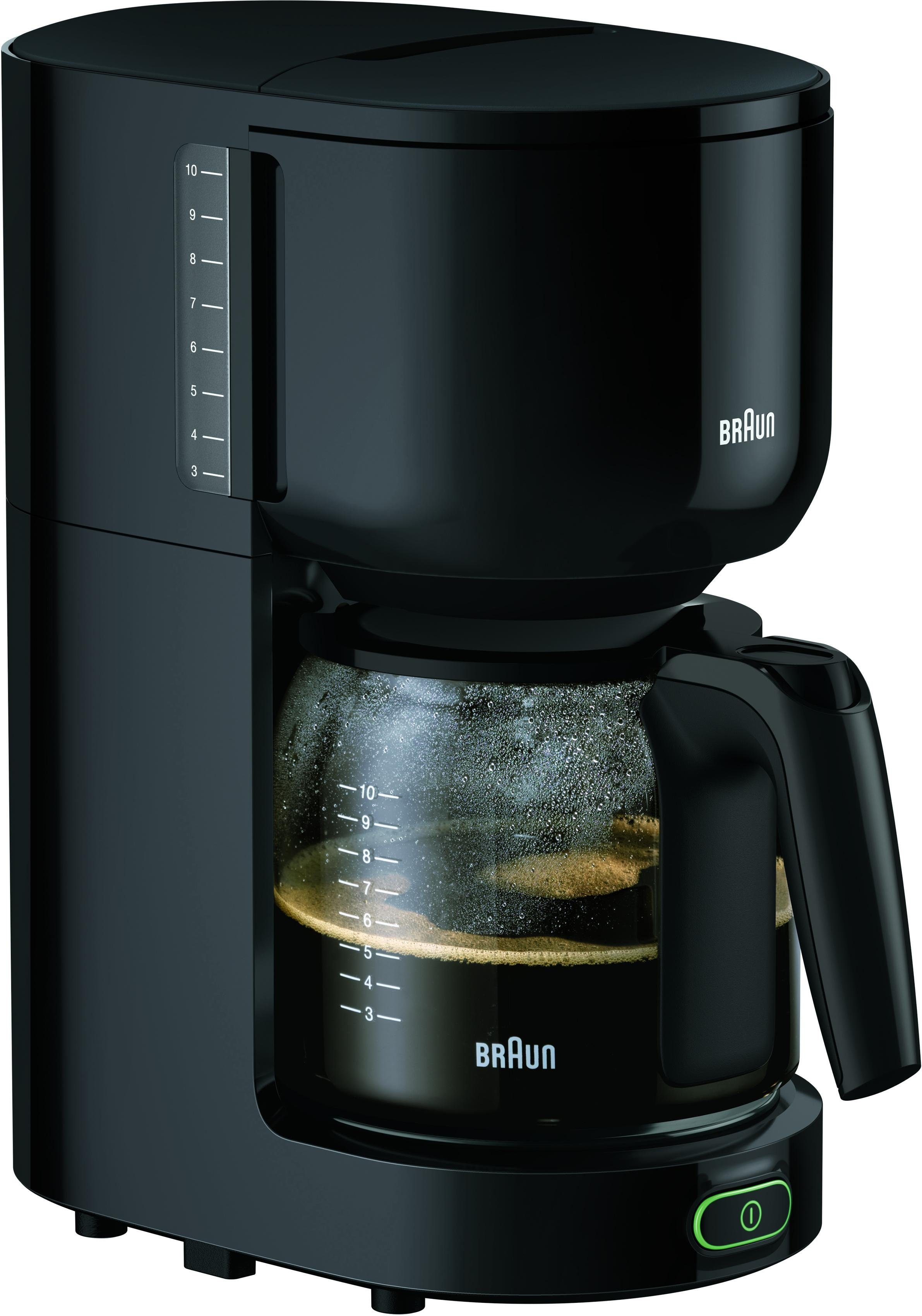 Braun Filterkaffeemaschine KF 3120 BK, Papierfilter 1x4