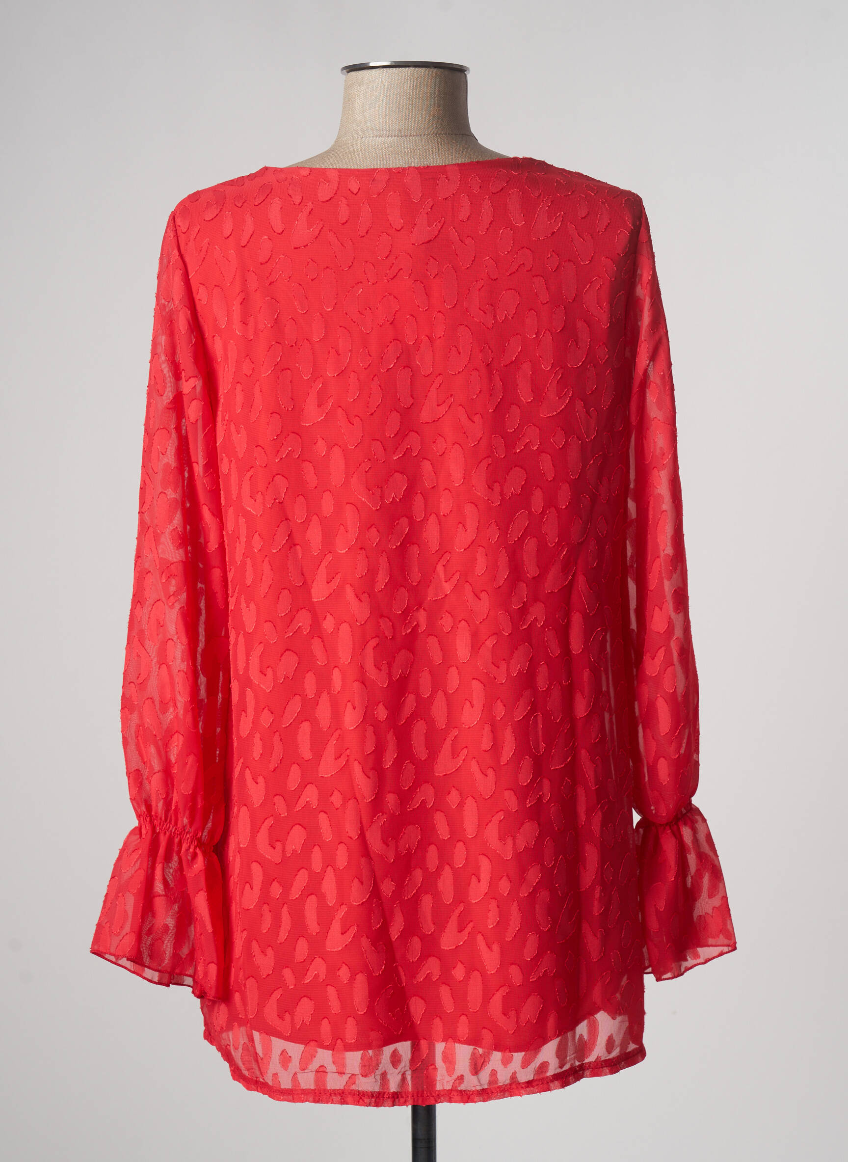 Multiples Tuniquemanchelongue Femme couleur rouge