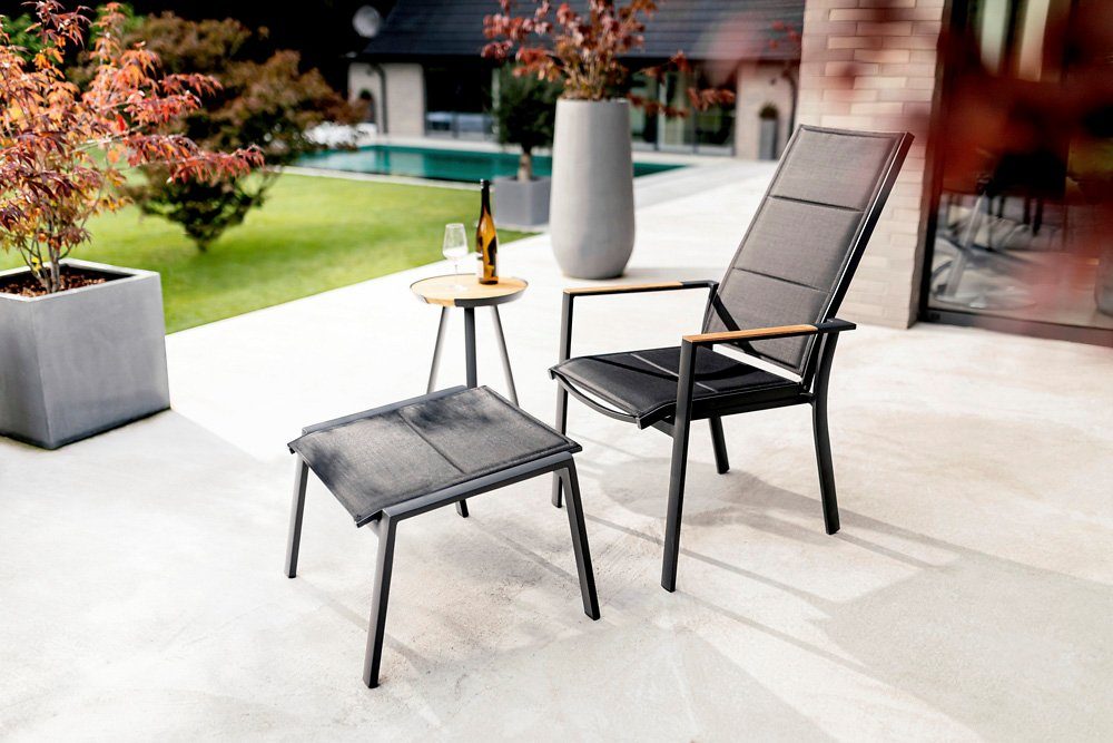 NIEHOFF GARDEN Gartenlounge-Hocker Niehoff Palos Hocker Aluminium/Textilen (1)