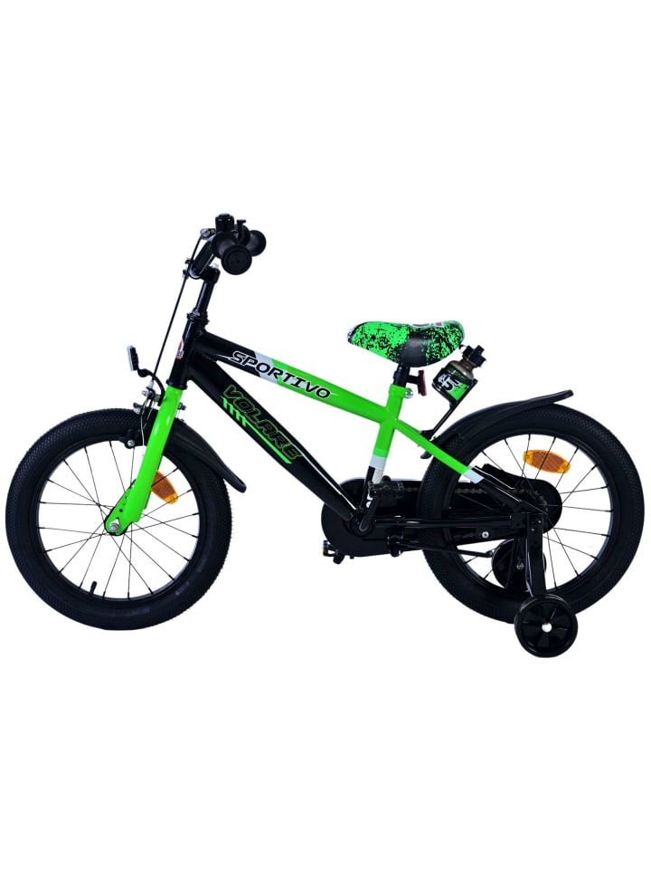 Volare Kinderfahrrad Sportivo für Jungen 16 Zoll Kinderrad Neon Grün Schwarz 4 Jahre günstig kaufen onesize