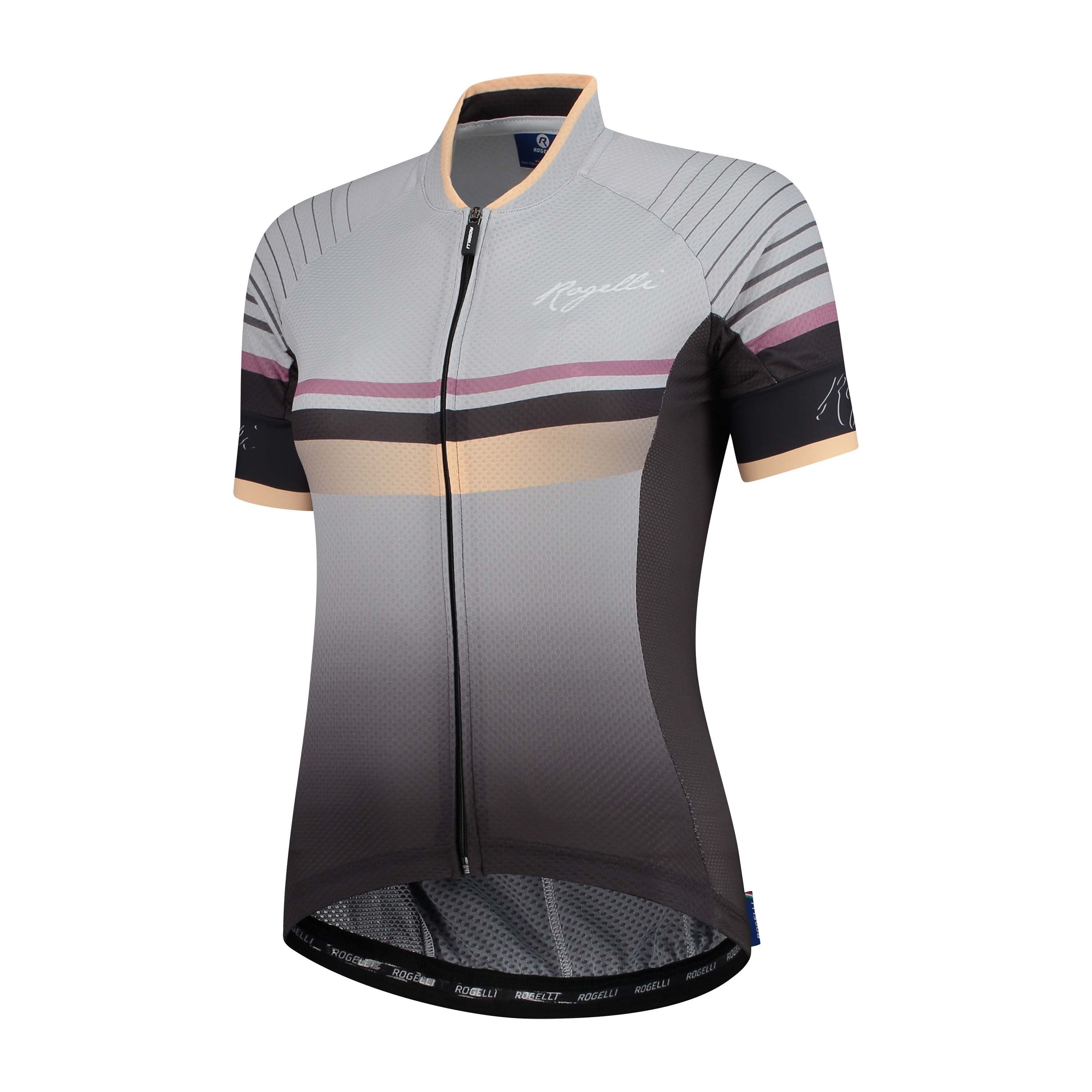 Rogelli Impress Grau/Gold Damen Radtrikot Kurzarm