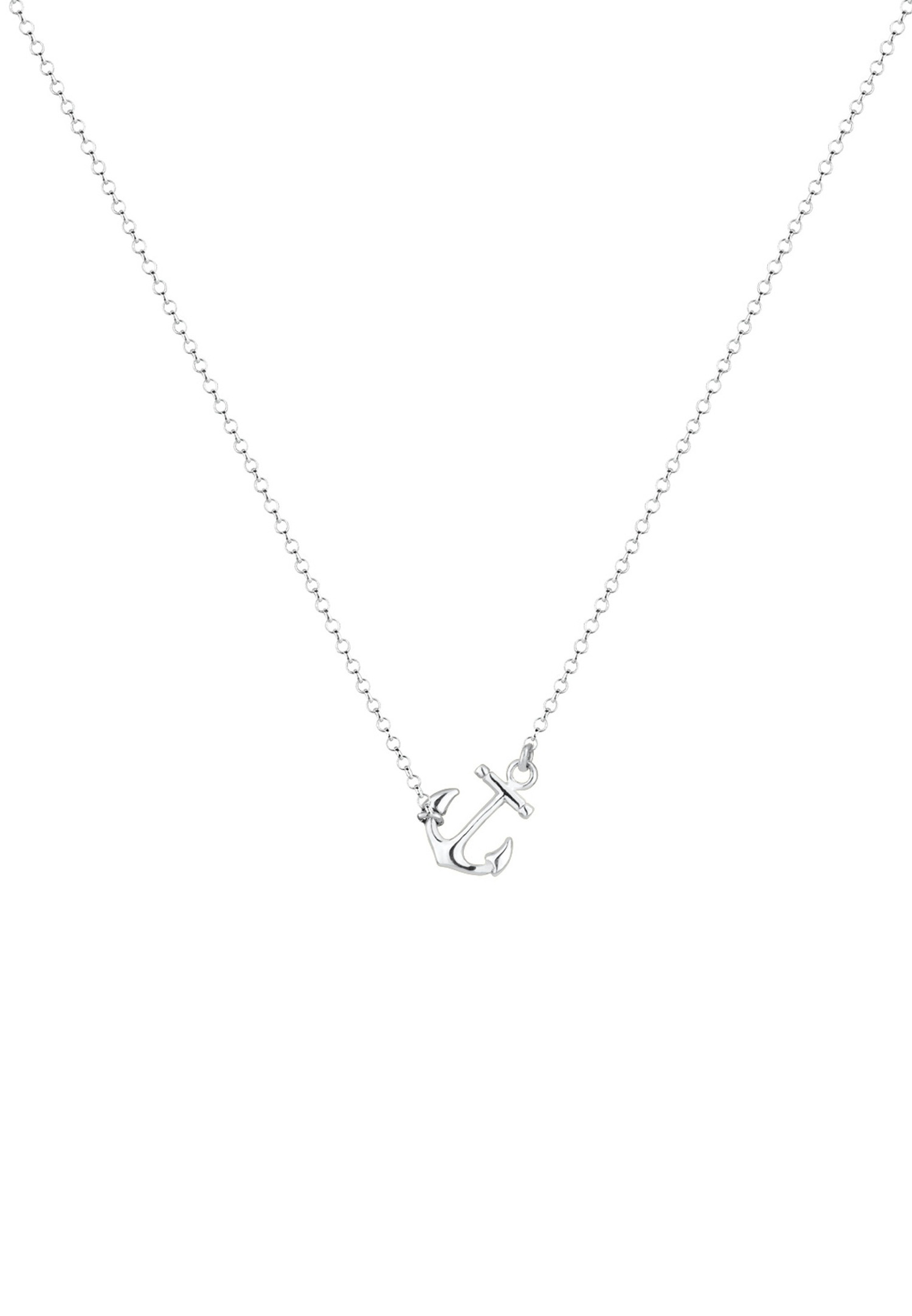 Elli Women's 925 Sterling Silver Nautical Anchor Pendant