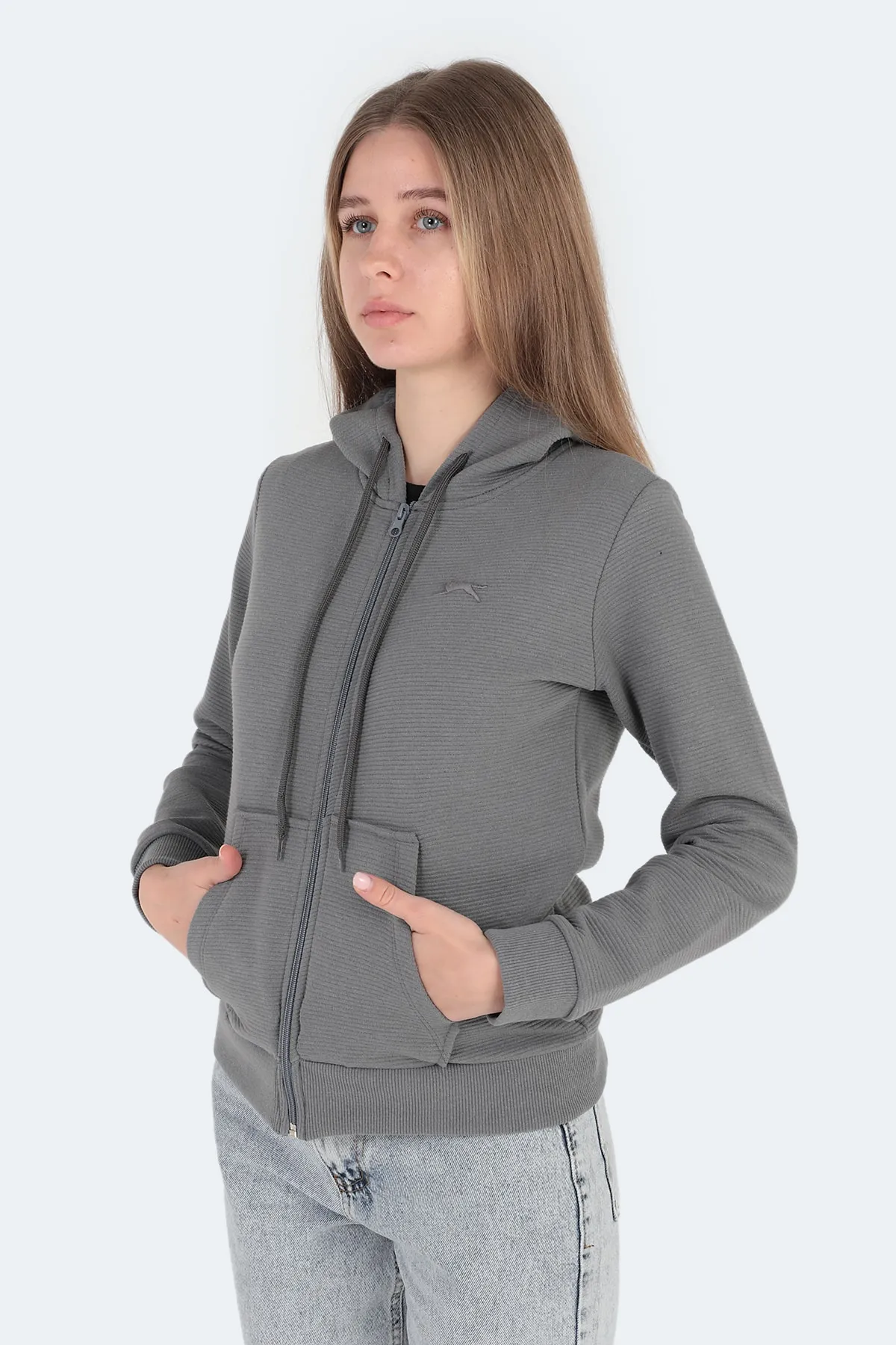 Slazenger  Pema I Damen Sweatshirt Dunkelgrau