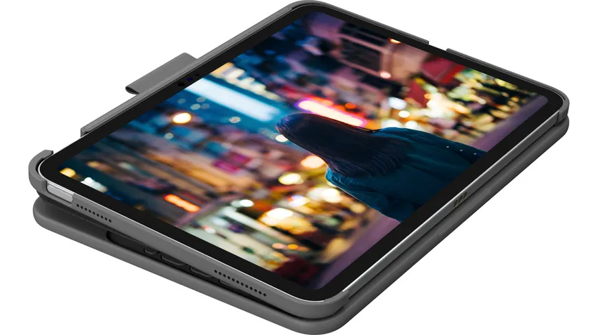 Logitech Slim Folio iPad 10Gen grau QWERTZ