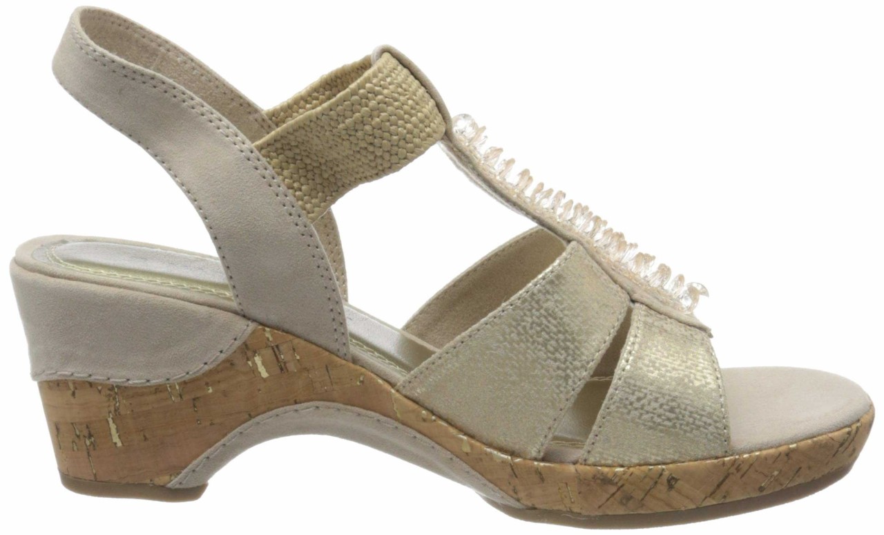 MARCO TOZZI Keilsandalen beige