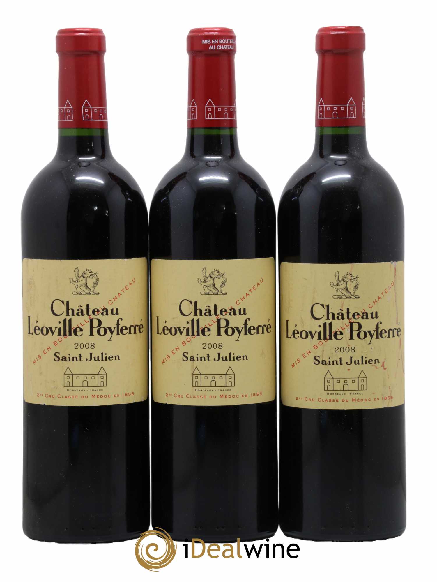 Château Léoville Poyferré 2ème Grand Cru Classé  2008 - Lot de 6 Bouteilles