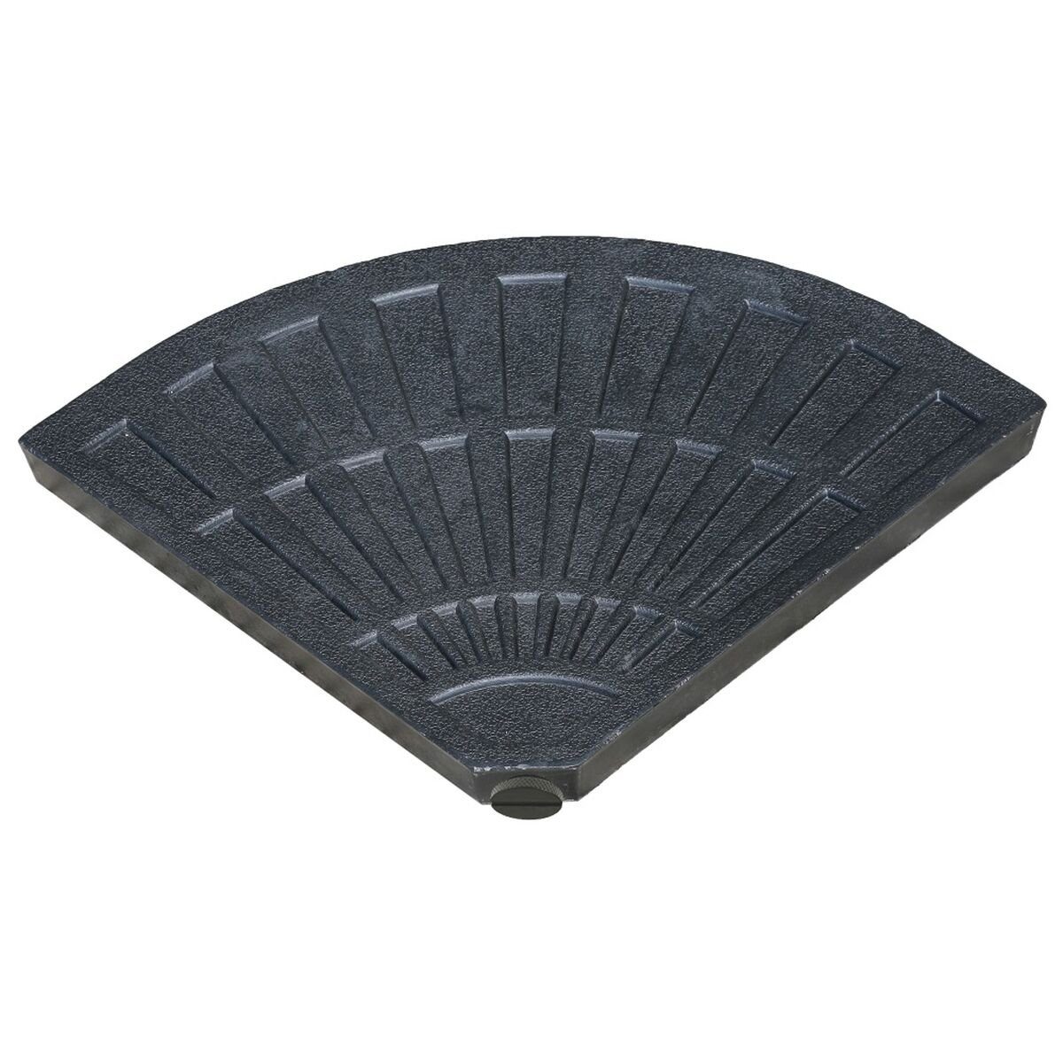 Bigbuy Schirmhalter Fuß für Sonnenschirm 48 x 48 x 7,5 cm Schwarz Polyäthylen