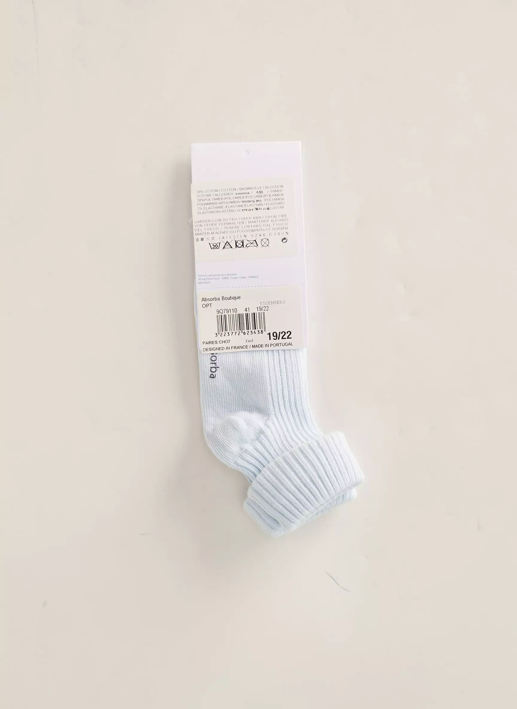 Absorba Chaussette Enfant couleur bleu