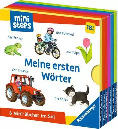ministeps: Mein erster Bücher-Würfel: Meine ersten Wörter (Bücher-Set)