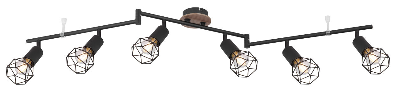 Globo Lighting - XARA I - Strahler Metall schwarz, 6x E14
