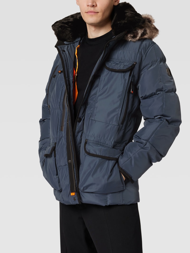 Funktionsjacke mit abnehmbarer Kapuze Modell 'MARVELLOUS' in blau