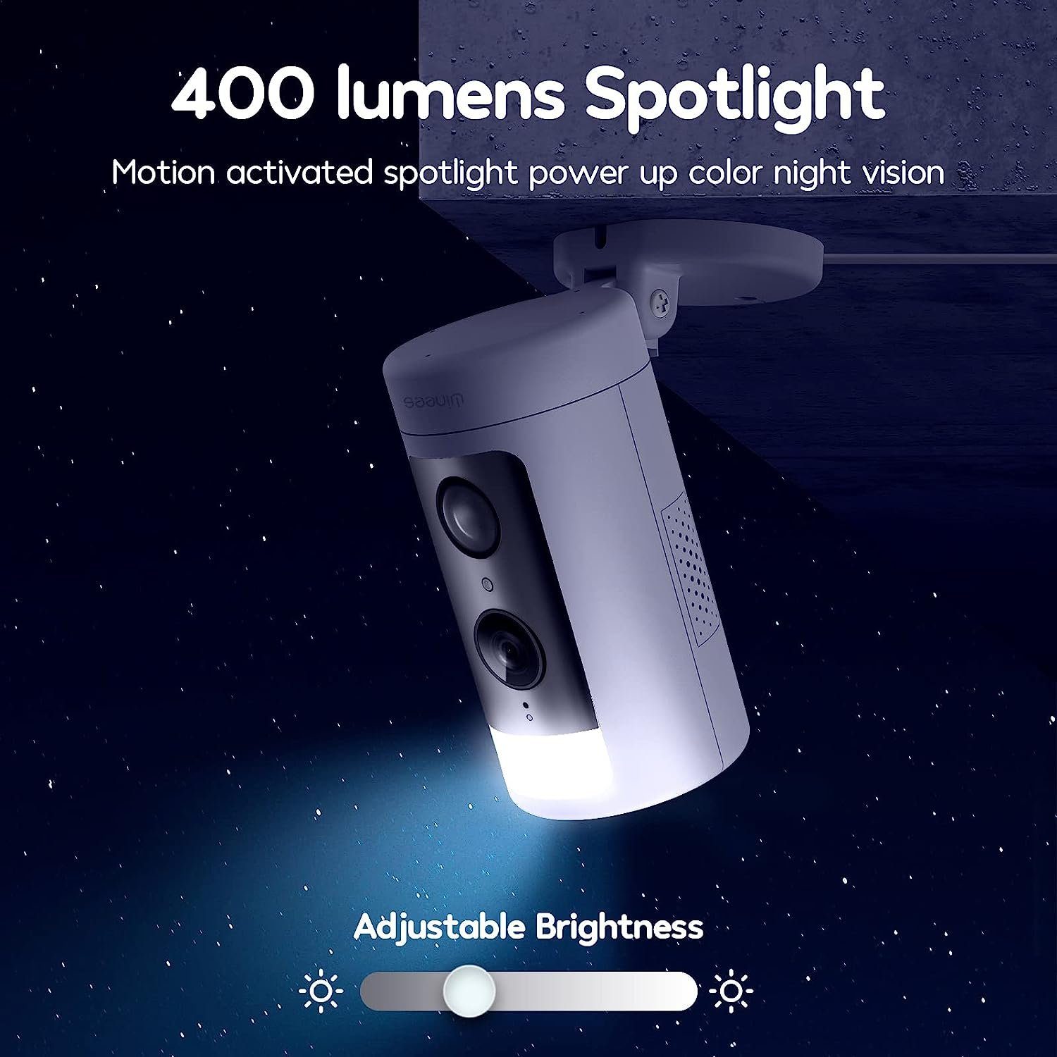 Diyarts Überwachungskamera (Außen, 4MP 2K WLAN Aussen Heimüberwachungskamera, Schwenkbar, Spotlight IR Farbnachtsicht IP Kamera, automatische Verfolgung, Fahrzeug/Personenerkennung, IP65, Wasserdicht, 2 Wege Audio, Kompatibel mit Alexa)