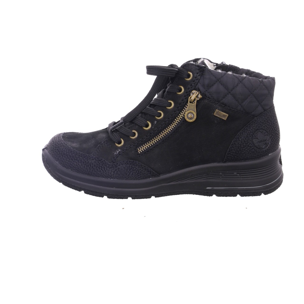 RIEKER Schnür-Stiefeletten schwarz