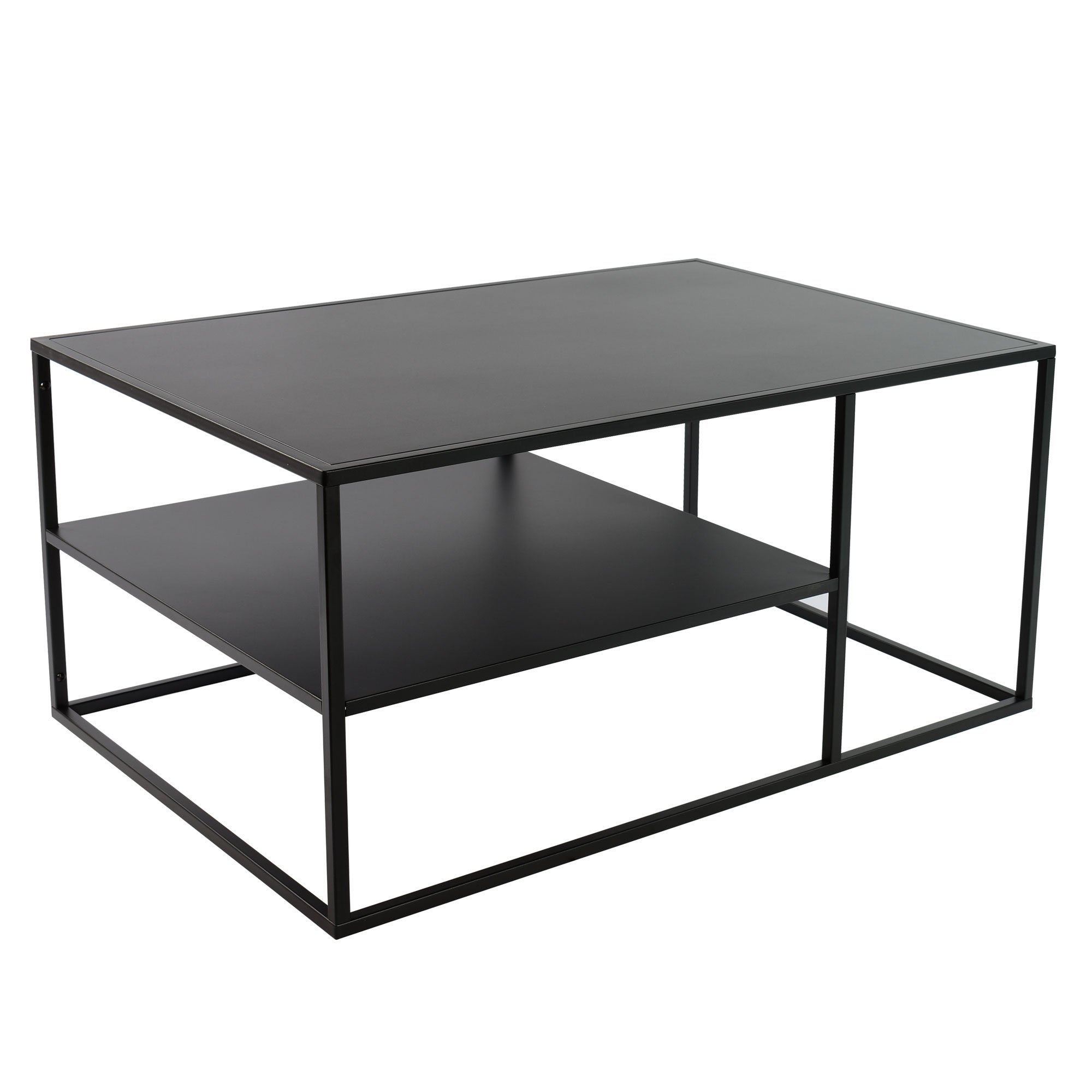 osoltus Raumteiler osoltus cube Industrie Stil Couchtisch Stahl schwarz 90x60x45cm