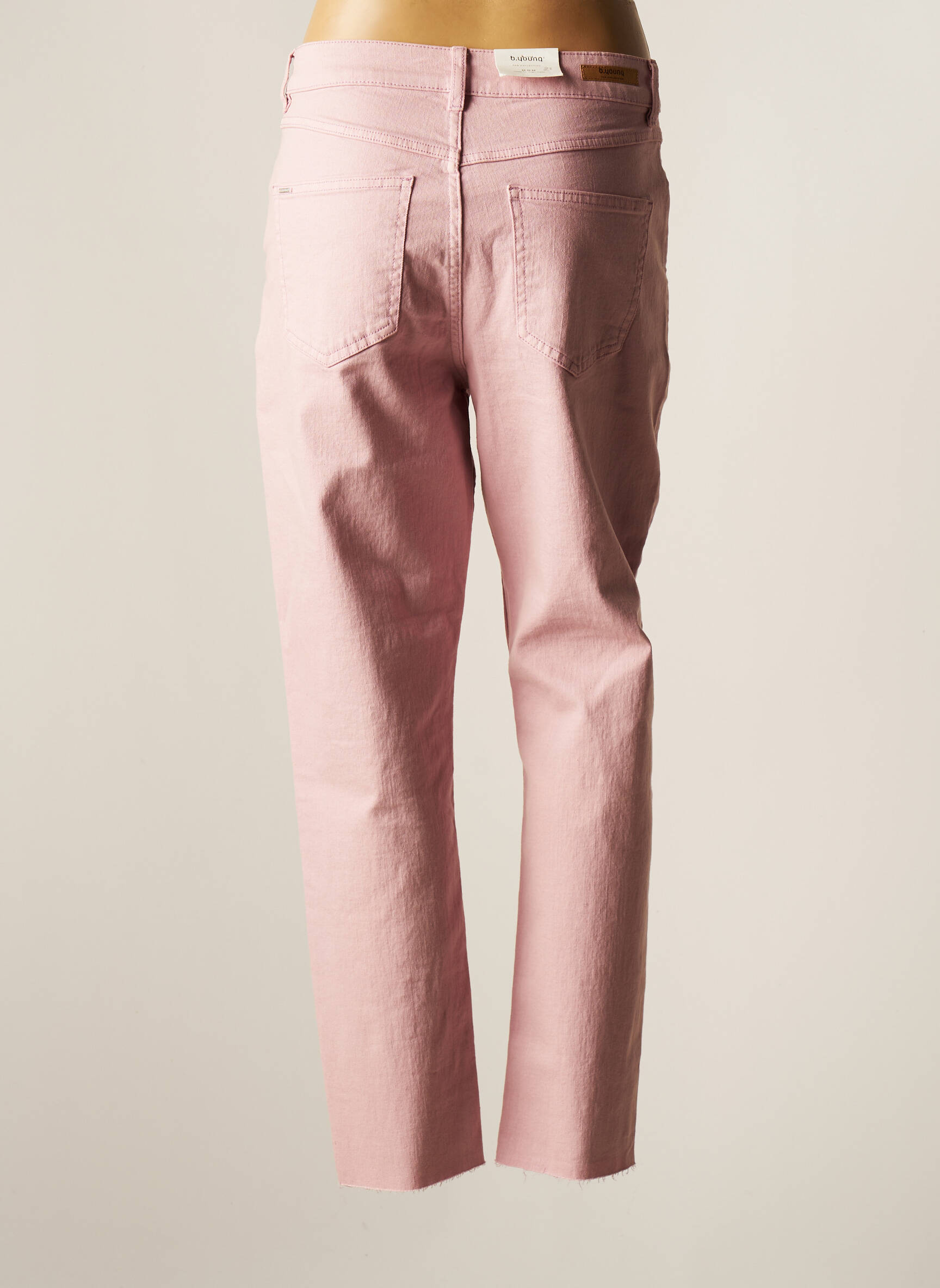 B Young Jeans Coupe Droite Femme couleur rose