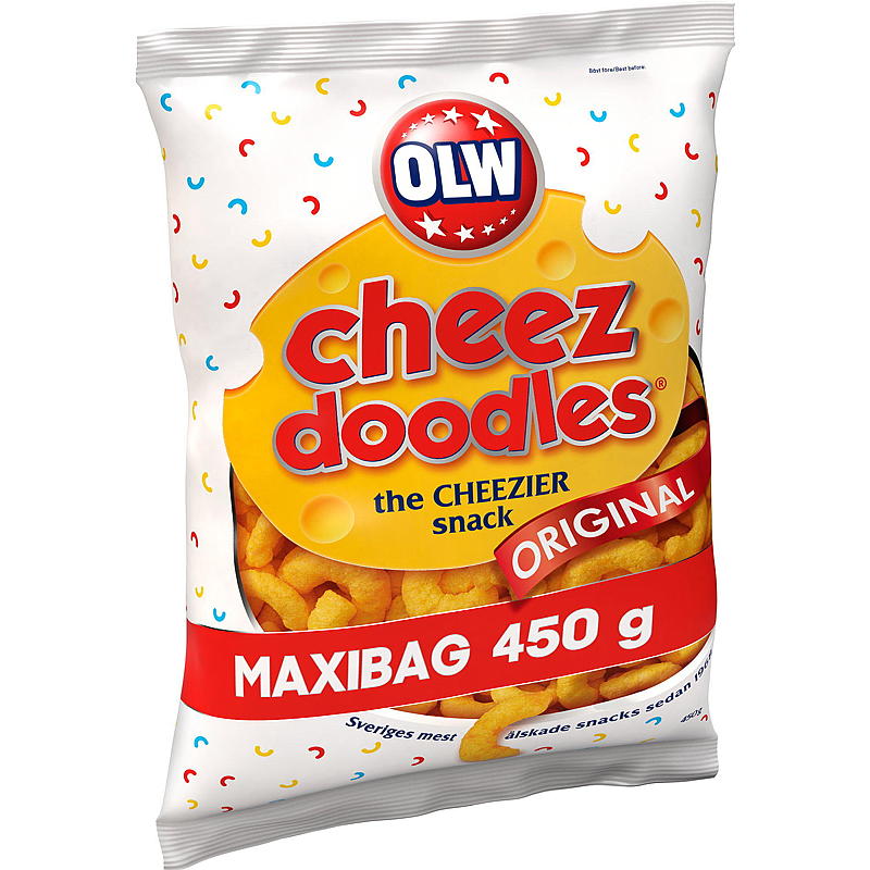 OLW Cheez doodles 450 g maxi bag OLW