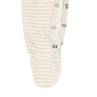 Strampler langarm GOTS, beige