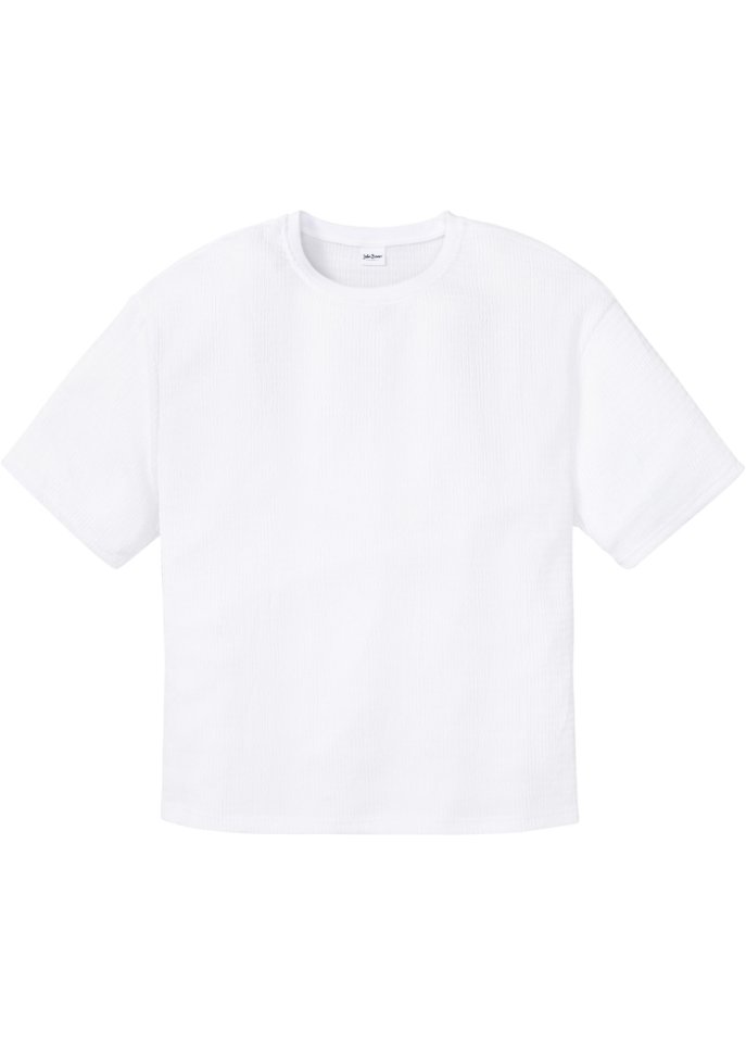 Nachhaltiges T-Shirt aus Strukturware, Loose Fit