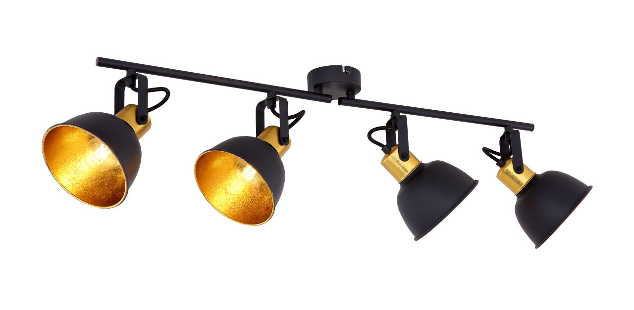 Globo Lighting - FILLO - Strahler Metall schwarz, 4x E14
