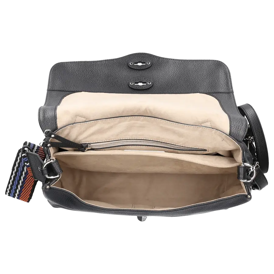 Zanellato - Schultertasche POSTINA M DAILY - schwarz