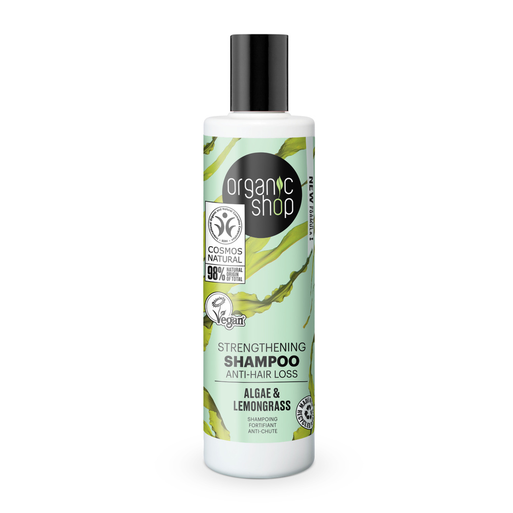 organic shop Shampoing anti-chute Algue Citronnelle Vegan Naturel Shampoing