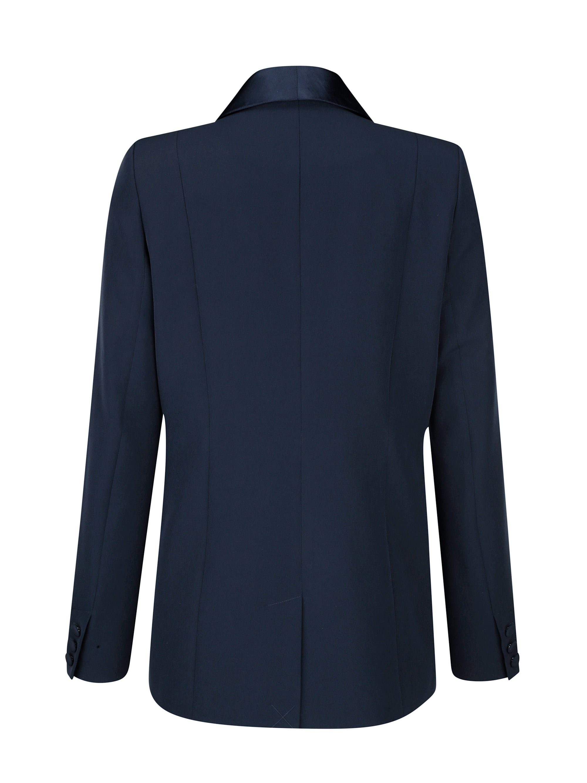 Paola Longblazer Blazer mit Schalkragen in schimmernder Satinqualität