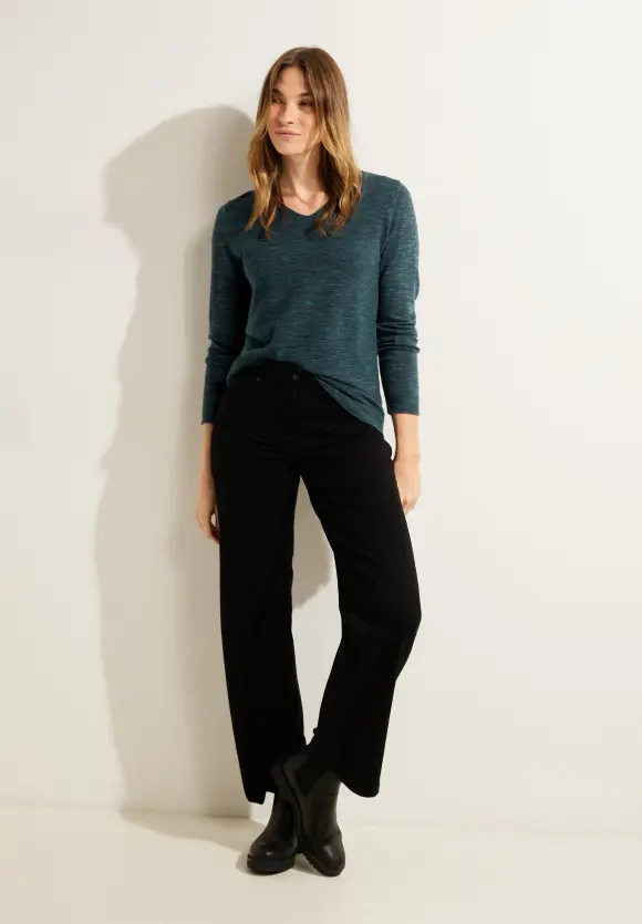 CECIL Struktur Streifen Pullover